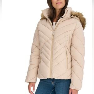 Tommy Hilfiger Puffer Jacket Faux Fur Hood